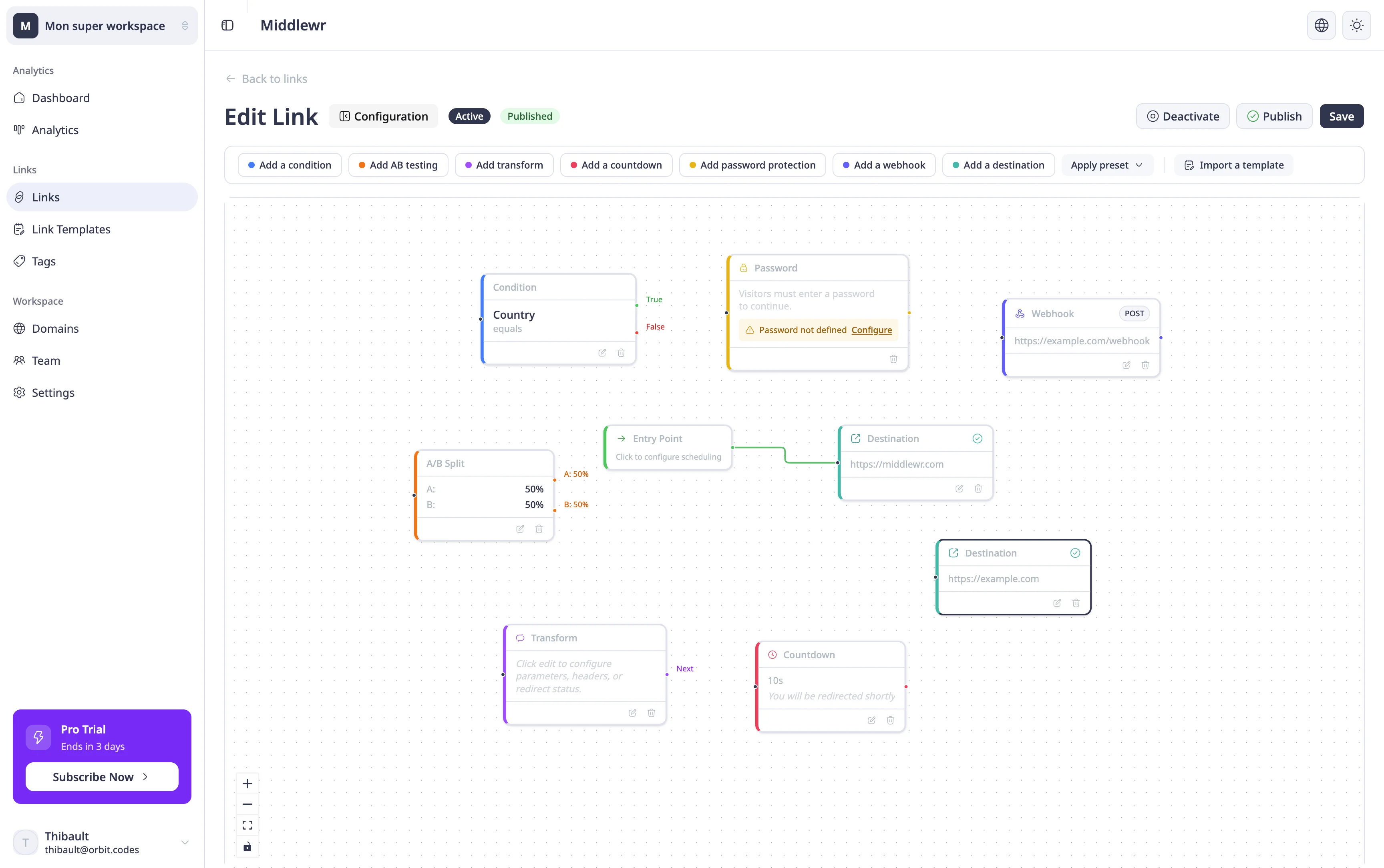 Node types available in the toolbar